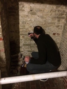 David looks into the Strangers' Tomb